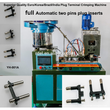 Semi-automatic Three Pin (French, BS, America) Power Cord Plug Making Machine